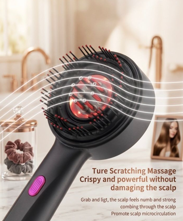 Red Light Scalp Massager & amp; Hair Growth Brush