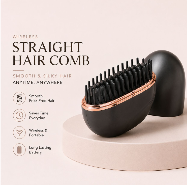 Wireless Mini Straightener Brush